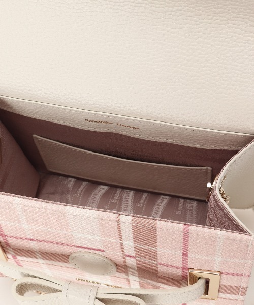 Samantha Thavasa(サマンサタバサ)の「チェック柄エムシュシュⅢ ショルダーバッグ 小サイズ(ショルダーバッグ・レディース・オフホワイト/ブラック/グレイッシュベージュ・FREE)」の13枚目の写真