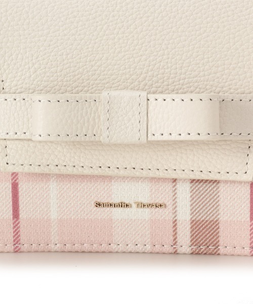 Samantha Thavasa(サマンサタバサ)の「チェック柄エムシュシュⅢ ショルダーバッグ 小サイズ(ショルダーバッグ・レディース・オフホワイト/ブラック/グレイッシュベージュ・FREE)」の14枚目の写真