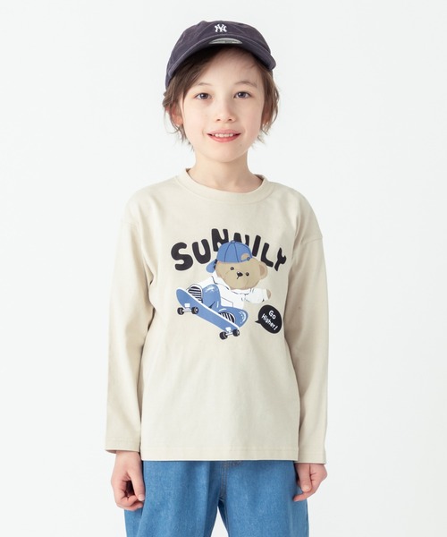 ever closet(エバークローゼット)の「プリント長袖Tシャツ(Tシャツ/カットソー・キッズ・ライトグレー系1/グレー系その他/ホワイト系その他/パープル系その他/グレー系その他2/ライトグレー系2/グレー系その他4/ブルー系その他/グリーン系その他/グリーン系その他2/ピンク系その他2/ホワイト系その他3/パープル系その他2/ネイビー系1/ホワイト系その他2/パープル系その他3/ホワイト系その他4/ピンク系その他/グレー系その他3/グレー系その他5/ベージュ/パープル/ベージュ系その他2/オレンジ系・90cm/140cm/120cm/110cm/100cm/130cm/160cm/150cm/80cm)」の10枚目の写真