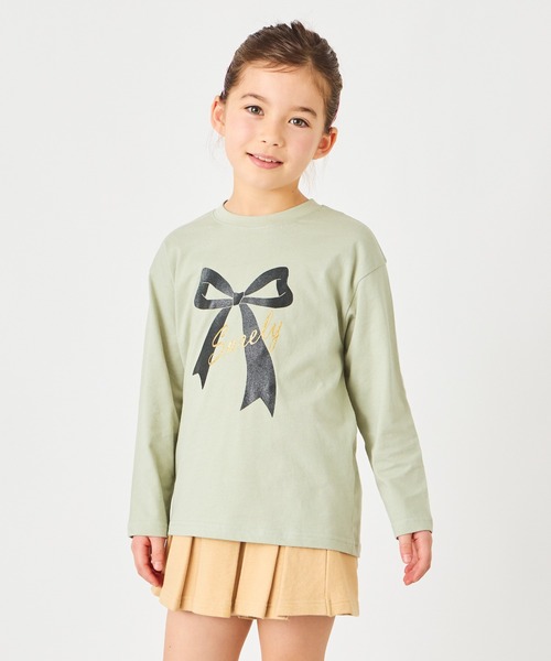 ever closet(エバークローゼット)の「プリント長袖Tシャツ(Tシャツ/カットソー・キッズ・ライトグレー系1/グレー系その他/ホワイト系その他/パープル系その他/グレー系その他2/ライトグレー系2/グレー系その他4/ブルー系その他/グリーン系その他/グリーン系その他2/ピンク系その他2/ホワイト系その他3/パープル系その他2/ネイビー系1/ホワイト系その他2/パープル系その他3/ホワイト系その他4/ピンク系その他/グレー系その他3/グレー系その他5/ベージュ/パープル/ベージュ系その他2/オレンジ系・90cm/140cm/120cm/110cm/100cm/130cm/160cm/150cm/80cm)」の14枚目の写真