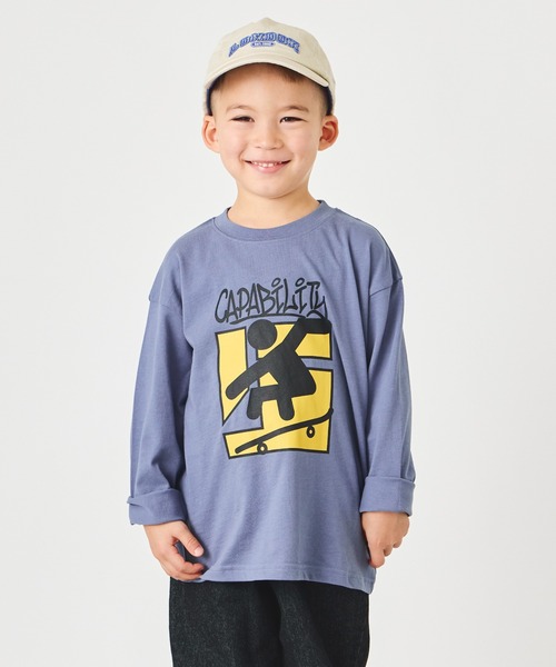 ever closet(エバークローゼット)の「プリント長袖Tシャツ(Tシャツ/カットソー・キッズ・ライトグレー系1/グレー系その他/ホワイト系その他/パープル系その他/グレー系その他2/ライトグレー系2/グレー系その他4/ブルー系その他/グリーン系その他/グリーン系その他2/ピンク系その他2/ホワイト系その他3/パープル系その他2/ネイビー系1/ホワイト系その他2/パープル系その他3/ホワイト系その他4/ピンク系その他/グレー系その他3/グレー系その他5/ベージュ/パープル/ベージュ系その他2/オレンジ系・90cm/140cm/120cm/110cm/100cm/130cm/160cm/150cm/80cm)」の16枚目の写真