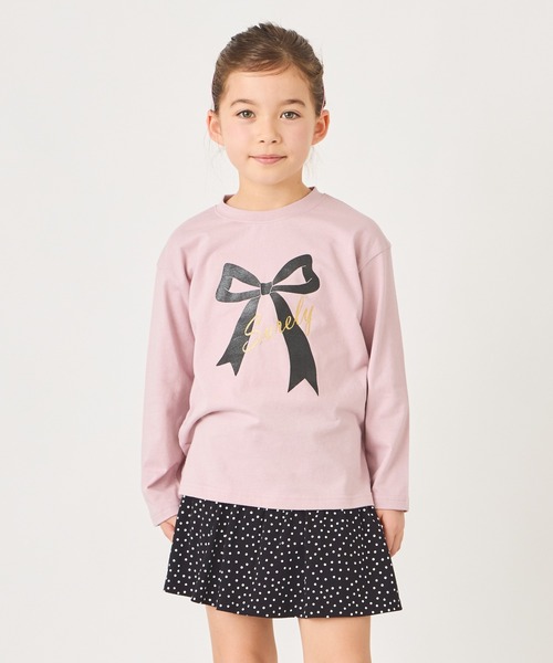 ever closet(エバークローゼット)の「プリント長袖Tシャツ(Tシャツ/カットソー・キッズ・ライトグレー系1/グレー系その他/ホワイト系その他/パープル系その他/グレー系その他2/ライトグレー系2/グレー系その他4/ブルー系その他/グリーン系その他/グリーン系その他2/ピンク系その他2/ホワイト系その他3/パープル系その他2/ネイビー系1/ホワイト系その他2/パープル系その他3/ホワイト系その他4/ピンク系その他/グレー系その他3/グレー系その他5/ベージュ/パープル/ベージュ系その他2/オレンジ系・90cm/140cm/120cm/110cm/100cm/130cm/160cm/150cm/80cm)」の19枚目の写真