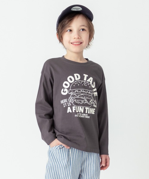 ever closet(エバークローゼット)の「プリント長袖Tシャツ(Tシャツ/カットソー・キッズ・ライトグレー系1/グレー系その他/ホワイト系その他/パープル系その他/グレー系その他2/ライトグレー系2/グレー系その他4/ブルー系その他/グリーン系その他/グリーン系その他2/ピンク系その他2/ホワイト系その他3/パープル系その他2/ネイビー系1/ホワイト系その他2/パープル系その他3/ホワイト系その他4/ピンク系その他/グレー系その他3/グレー系その他5/ベージュ/パープル/ベージュ系その他2/オレンジ系・90cm/140cm/120cm/110cm/100cm/130cm/160cm/150cm/80cm)」の7枚目の写真