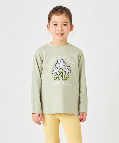 ever closet(エバークローゼット)の「プリント長袖Tシャツ(Tシャツ/カットソー・キッズ・ライトグレー系1/グレー系その他/ホワイト系その他/パープル系その他/グレー系その他2/ライトグレー系2/グレー系その他4/ブルー系その他/グリーン系その他/グリーン系その他2/ピンク系その他2/ホワイト系その他3/パープル系その他2/ネイビー系1/ホワイト系その他2/パープル系その他3/ホワイト系その他4/ピンク系その他/グレー系その他3/グレー系その他5/ベージュ/パープル/ベージュ系その他2/オレンジ系・90cm/140cm/120cm/110cm/100cm/130cm/160cm/150cm/80cm)」の15枚目の写真