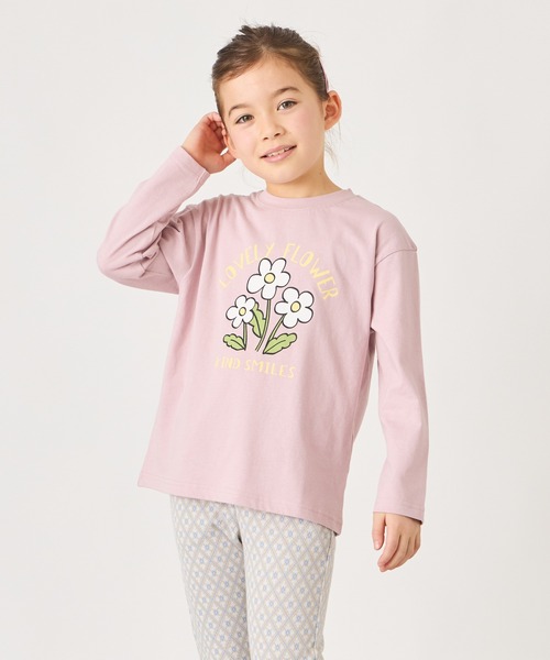 ever closet(エバークローゼット)の「プリント長袖Tシャツ(Tシャツ/カットソー・キッズ・ライトグレー系1/グレー系その他/ホワイト系その他/パープル系その他/グレー系その他2/ライトグレー系2/グレー系その他4/ブルー系その他/グリーン系その他/グリーン系その他2/ピンク系その他2/ホワイト系その他3/パープル系その他2/ネイビー系1/ホワイト系その他2/パープル系その他3/ホワイト系その他4/ピンク系その他/グレー系その他3/グレー系その他5/ベージュ/パープル/ベージュ系その他2/オレンジ系・90cm/140cm/120cm/110cm/100cm/130cm/160cm/150cm/80cm)」の21枚目の写真