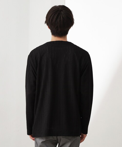 THE SHOP TK (ザ ショップ ティーケー )の「【セットでお買い得!!】長袖カーディガン+半袖Tシャツ 洗濯機OK/吸水速乾(Tシャツのみ)(カーディガン/ボレロ・メンズ・モスグリーン/ライトグレー/ブラック・03/02/04)」の18枚目の写真