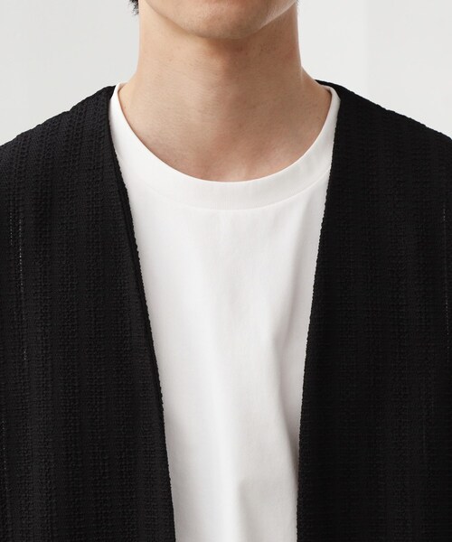 THE SHOP TK (ザ ショップ ティーケー )の「【セットでお買い得!!】長袖カーディガン+半袖Tシャツ 洗濯機OK/吸水速乾(Tシャツのみ)(カーディガン/ボレロ・メンズ・モスグリーン/ライトグレー/ブラック・03/02/04)」の17枚目の写真