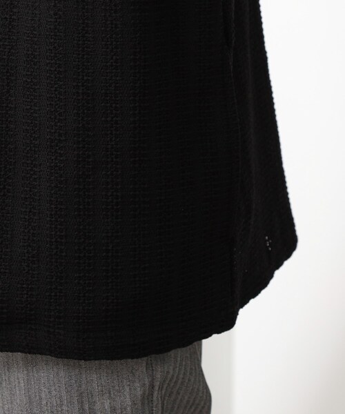 THE SHOP TK (ザ ショップ ティーケー )の「【セットでお買い得!!】長袖カーディガン+半袖Tシャツ 洗濯機OK/吸水速乾(Tシャツのみ)(カーディガン/ボレロ・メンズ・モスグリーン/ライトグレー/ブラック・03/02/04)」の14枚目の写真
