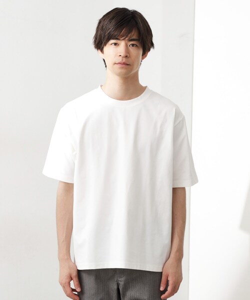 THE SHOP TK (ザ ショップ ティーケー )の「【セットでお買い得!!】長袖カーディガン+半袖Tシャツ 洗濯機OK/吸水速乾(Tシャツのみ)(カーディガン/ボレロ・メンズ・モスグリーン/ライトグレー/ブラック・03/02/04)」の12枚目の写真