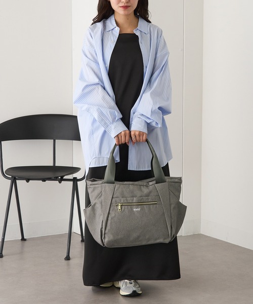 anello(アネロ)の「【anello】GTT0473Z ジーエル 両面はっ水杢ポリトート(トートバッグ・レディース・グレー/ネイビー/ブラック・FREE)」の17枚目の写真