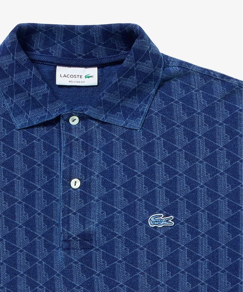 LACOSTE(ラコステ)の「モノグラム インディゴ鹿の子地ポロシャツ(ポロシャツ・メンズ・ブラック/ライトインディゴブルー/インディゴブルー・3/2/4/5)」の19枚目の写真