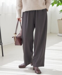SHIPS | 〈UVカット/防シワ加工〉梳毛調 ストレッチ ドロスト パンツ(その他パンツ)
