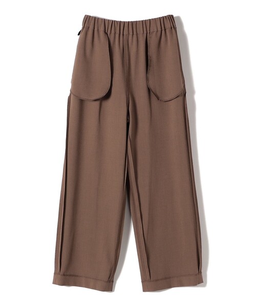 SHIPS(シップス)の「〈UVカット/防シワ加工〉梳毛調 ストレッチ ドロスト パンツ(その他パンツ・レディース・ナチュラル/ダークグレー/ブラウン系・40/38/36)」の21枚目の写真