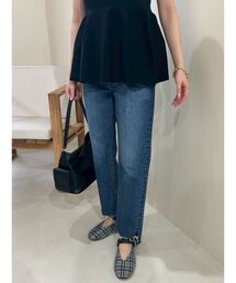 Mila Owen | 裾段差テーパードデニムパンツ(デニムパンツ)