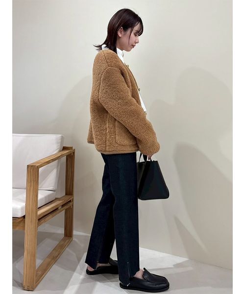 Mila Owen(ミラオーウェン)の「裾段差テーパードデニムパンツ(デニムパンツ・レディース・インディゴブルー/ブラウン/ブルー/ライトブルー・0/1/2/00)」の9枚目の写真