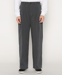 DANTON ダントン チャコールグレー シンプル パンツ 34 MEN'S C/N TWILL DOUBLE PLEATED EASY PANTS（その他パンツ