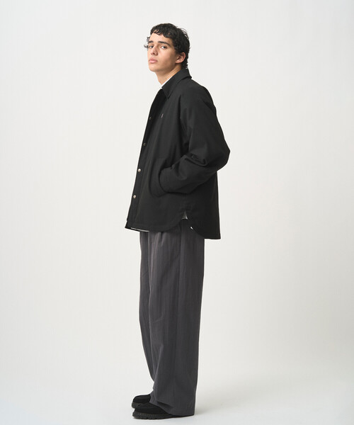 DANTON（ダントン）の「MEN'S C/N TWILL DOUBLE PLEATED EASY PANTS（その他パンツ・メンズ・ネイビー/ベージュ系その他/ブラウン/チャコール・44/42/40）」の6枚目の写真