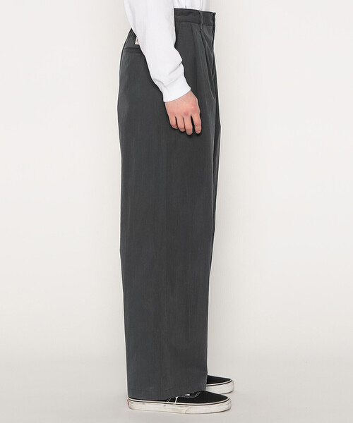 DANTON（ダントン）の「MEN'S C/N TWILL DOUBLE PLEATED EASY PANTS（その他パンツ・メンズ・ネイビー/ベージュ系その他/ブラウン/チャコール・44/42/40）」の10枚目の写真