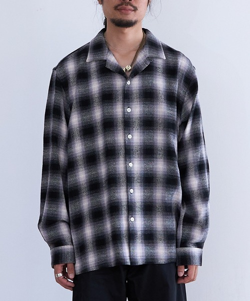 cotton pan（コットンパン）の「COTTON PAN VENIS ネルシャツ (VENIS)（シャツ/ブラウス・メンズ・ブルー/ブラック・2/3）」の2枚目の写真