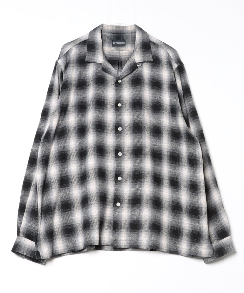 cotton pan（コットンパン）の「COTTON PAN VENIS ネルシャツ (VENIS)（シャツ/ブラウス・メンズ・ブルー/ブラック・2/3）」の4枚目の写真