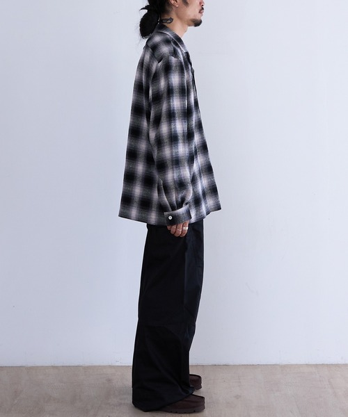 cotton pan（コットンパン）の「COTTON PAN VENIS ネルシャツ (VENIS)（シャツ/ブラウス・メンズ・ブルー/ブラック・2/3）」の6枚目の写真