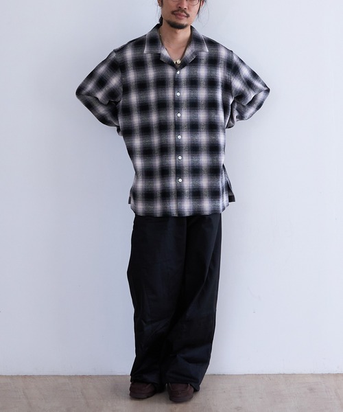 cotton pan（コットンパン）の「COTTON PAN VENIS ネルシャツ (VENIS)（シャツ/ブラウス・メンズ・ブルー/ブラック・2/3）」の8枚目の写真