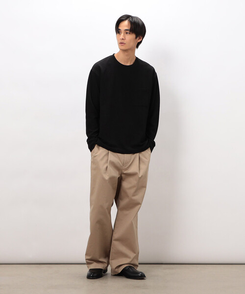 COMME CA ISM（コムサイズム）の「膨れジャカード 長袖 Ｔシャツ（Tシャツ/カットソー・メンズ・グレー/ホワイト/ブラック・LARGE/MEDIUM）」の13枚目の写真