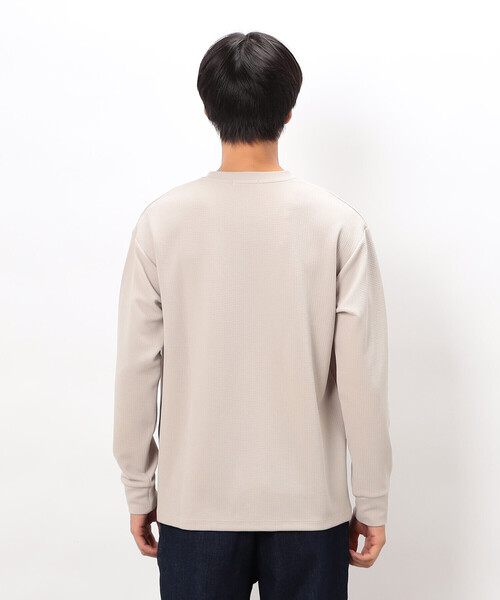 COMME CA ISM（コムサイズム）の「膨れジャカード 長袖 Ｔシャツ（Tシャツ/カットソー・メンズ・グレー/ホワイト/ブラック・LARGE/MEDIUM）」の18枚目の写真