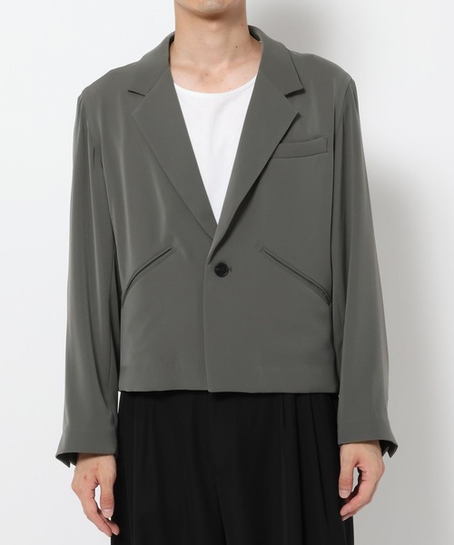 HARE(ハレ)の「【SET UP対応】TOROMIショートジャケット(HARE)(テーラードジャケット・メンズ・ブルー/グレー/ブラック・MEDIUM/SMALL)」の22枚目の写真