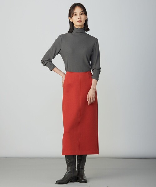 セール】カシミヤシルク シアーリブ タートル カットソー（Tシャツ