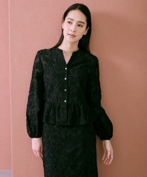 ROPE' | ペプラムジャガードブラウス/イージーケア(シャツ/ブラウス)