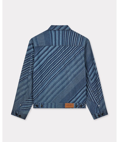 KENZO(ケンゾー)の「'KENZO Diagonal Stripe' ジップド トラッカー ジャケット ジャパニーズ デニム(デニムジャケット・メンズ・ブルー系その他7・SMALL/MEDIUM/LARGE)」の5枚目の写真