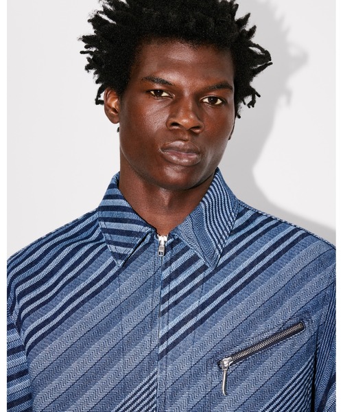 KENZO(ケンゾー)の「'KENZO Diagonal Stripe' ジップド トラッカー ジャケット ジャパニーズ デニム(デニムジャケット・メンズ・ブルー系その他7・SMALL/MEDIUM/LARGE)」の8枚目の写真