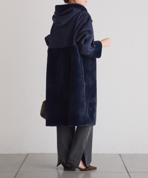 セール】リバーシブルフェイクファーコート（その他アウター