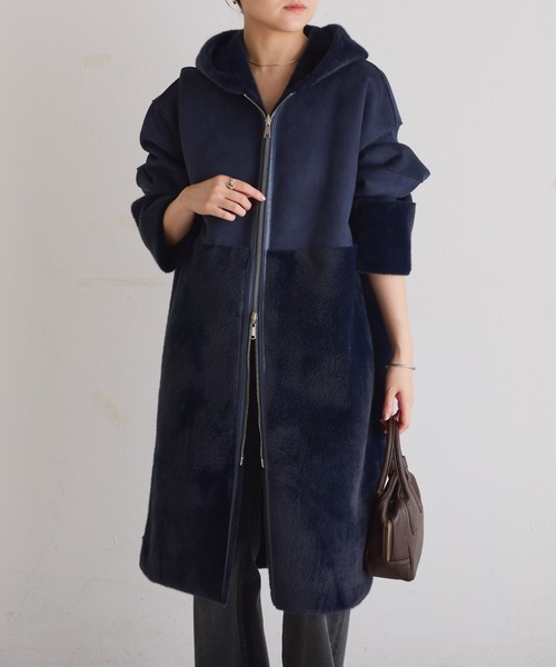 セール】リバーシブルフェイクファーコート（その他アウター