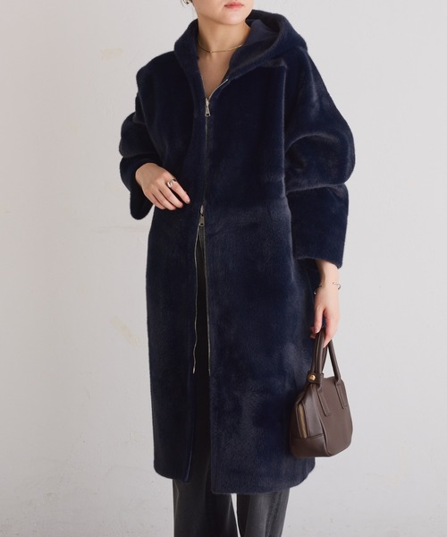 セール】リバーシブルフェイクファーコート（その他アウター