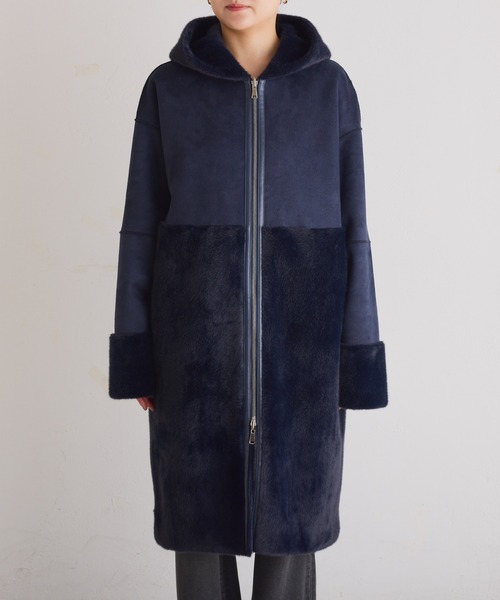セール】リバーシブルフェイクファーコート（その他アウター