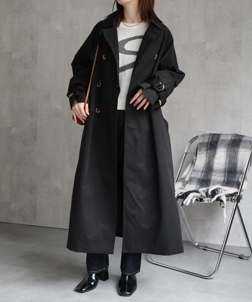 shiki tokyo】 オーバーサイズトレンチロングコート ロングコート