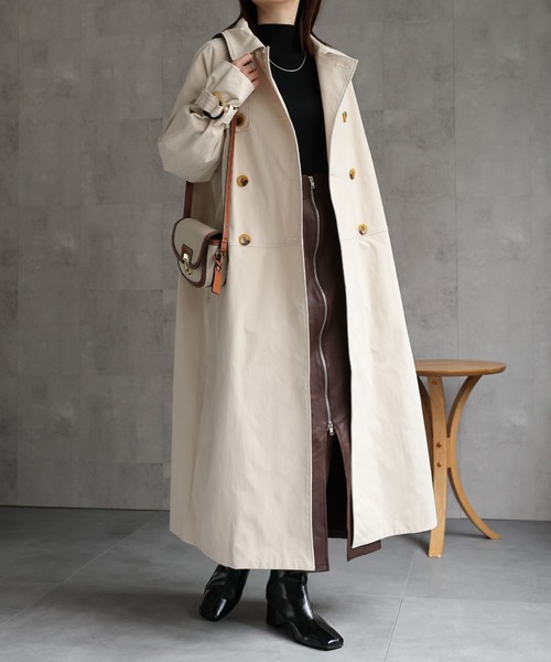 美品✨　RYO TAKASHIMA トレンチコート　ロング丈　キャメル　Lサイズ RYO TAKASHIMA（リョウタカシマ）の「【11.28[sat]20:00‐PRE