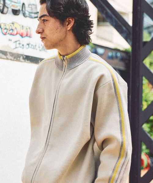 PARTY 【ZOZO限定】ニットトラックジャケット セール】ライン入りニットトラックジャケット（ニット/セーター