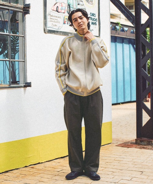 niko and...（ニコアンド）の「ニットトラックジャケット（その他アウター・メンズ・アイボリー/ブルー/オレンジ/ダークブラウン・MEDIUM/LARGE）」の16枚目の写真