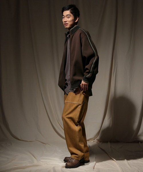 niko and...（ニコアンド）の「ニットトラックジャケット（その他アウター・メンズ・アイボリー/ブルー/オレンジ/ダークブラウン・MEDIUM/LARGE）」の5枚目の写真