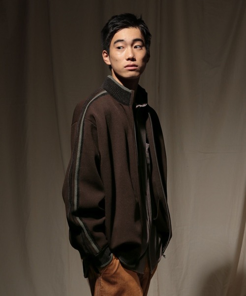 niko and...（ニコアンド）の「ニットトラックジャケット（その他アウター・メンズ・アイボリー/ブルー/オレンジ/ダークブラウン・MEDIUM/LARGE）」の9枚目の写真