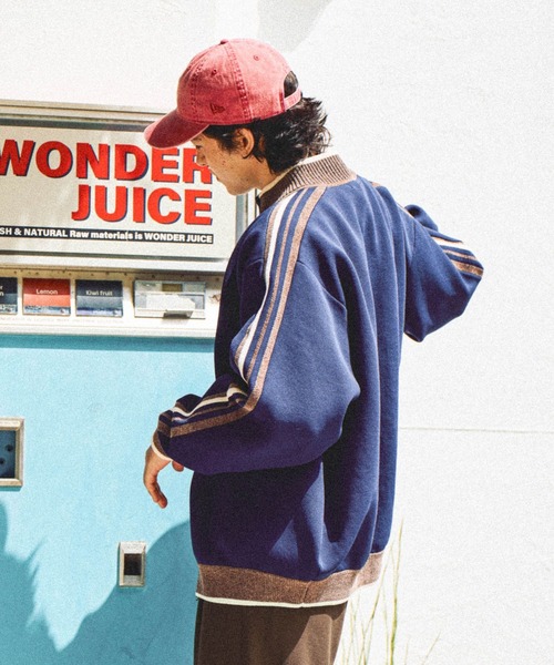 niko and...（ニコアンド）の「ニットトラックジャケット（その他アウター・メンズ・アイボリー/ブルー/オレンジ/ダークブラウン・MEDIUM/LARGE）」の13枚目の写真