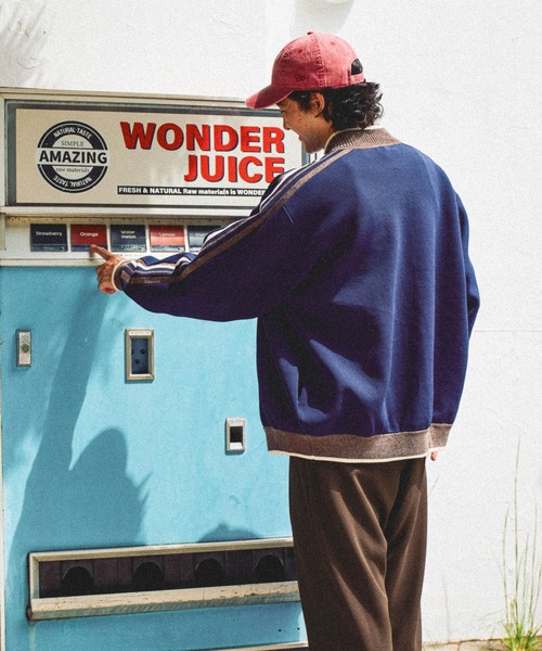 niko and...（ニコアンド）の「ニットトラックジャケット（その他アウター・メンズ・アイボリー/ブルー/オレンジ/ダークブラウン・MEDIUM/LARGE）」の14枚目の写真