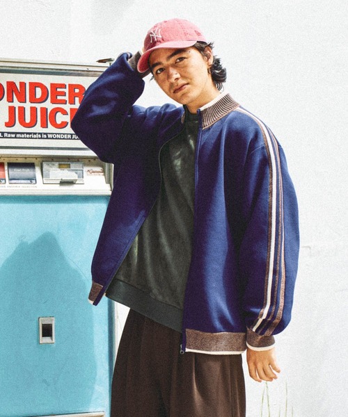 niko and...（ニコアンド）の「ニットトラックジャケット（その他アウター・メンズ・アイボリー/ブルー/オレンジ/ダークブラウン・MEDIUM/LARGE）」の15枚目の写真