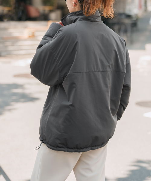 WEB限定カラー有り》リバーシブルボアブルゾン（ブルゾン）｜Spick