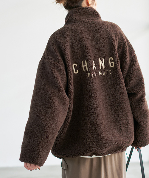 WEB限定カラー有り》リバーシブルボアブルゾン（ブルゾン）｜Spick