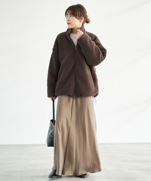 セール】《WEB限定カラー有り》リバーシブルボアブルゾン（ブルゾン