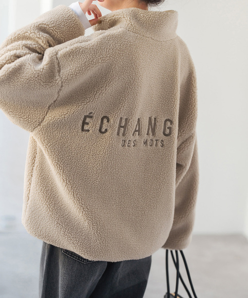 Spick & Span（スピックアンドスパン）の「《WEB限定カラー有り》リバーシブルボアブルゾン（ブルゾン・レディース・チャコールグレー/ブラウン/ベージュ・36/38）」の5枚目の写真